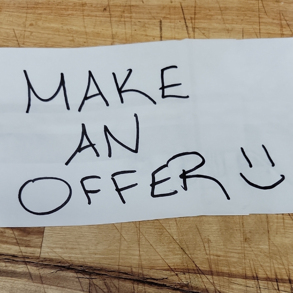 Mine White and Black Offer Sign